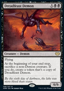 Dreadfeast Demon - Innistrad: Crimson Vow (Rare) [VOW-108] Imagen principal del producto