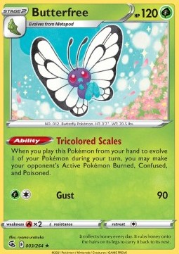 Butterfree - Fusion Strike (Holo Rare) [FST-003] Hover Image