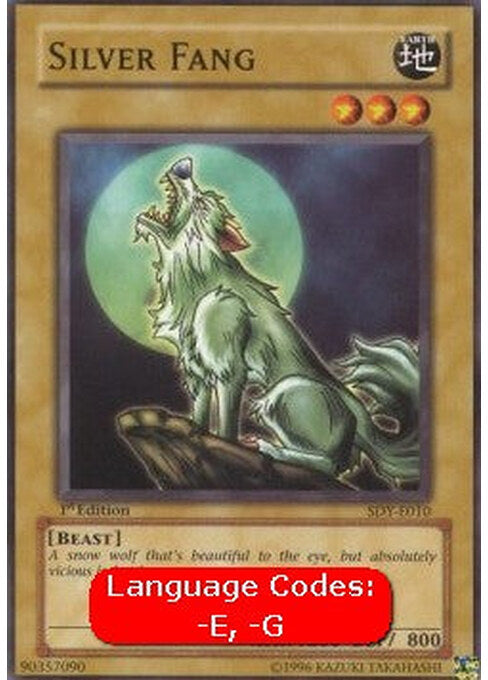 Silver Fang — Starter Deck: Yugi (SDY-010) Yu-Gi-Oh! card Imagen principal del producto