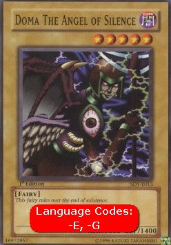 Doma The Angel of Silence (V.1 - Common) - Starter Deck: Yugi (Common) [SDY-013] Main image