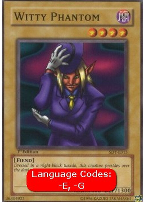 Witty Phantom — Starter Deck: Yugi (SDY-015) Yu-Gi-Oh! card Imagen principal del producto
