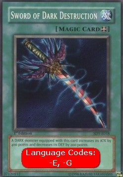 Sword of Dark Destruction (V.1 - Common) - Starter Deck: Yugi (Common) [SDY-018] Hoofdafbeelding
