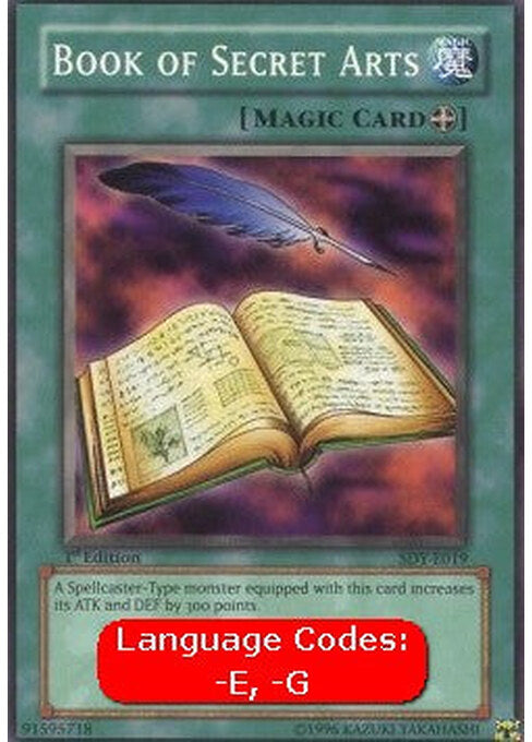 Book of Secret Arts — Starter Deck: Yugi (SDY-019) Yu-Gi-Oh! card Imagen principal del producto