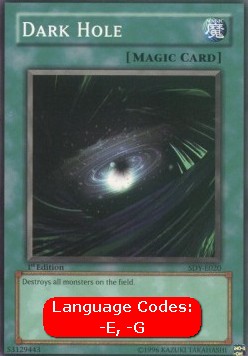 Dark Hole (V.1 - Common) - Starter Deck: Yugi (Common) [SDY-020] Imagen principal del producto