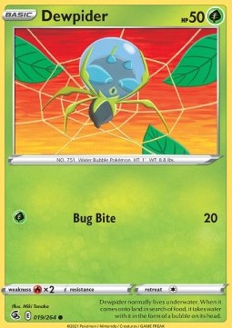 Dewpider - Fusion Strike (Common) [FST-019] Imagen principal del producto