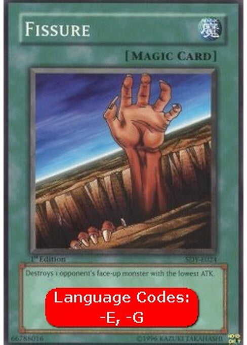 Fissure — Starter Deck: Yugi (SDY-024) Yu-Gi-Oh! card Imagen principal del producto