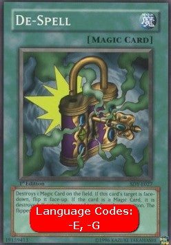 De-Spell (V.1 - Common) - Starter Deck: Yugi (Common) [SDY-027] Main image