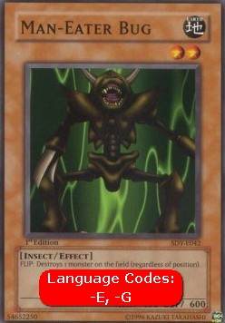 Man-Eater Bug (V.1 - Common) - Starter Deck: Yugi (Common) [SDY-042] Hover Image