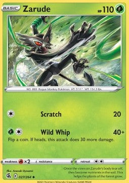 Zarude - Fusion Strike (Uncommon) [FST-027] Main image