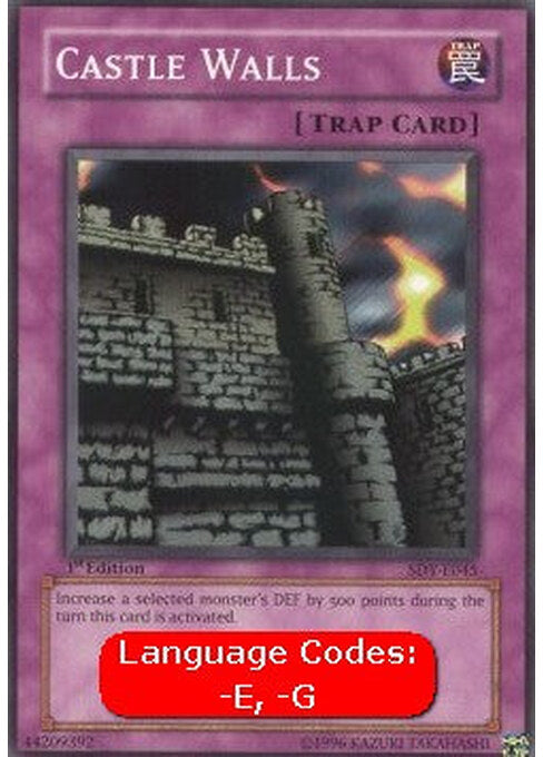 Castle Walls — Starter Deck: Yugi (SDY-045) Yu-Gi-Oh! card Imagen principal del producto