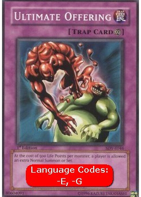 Ultimate Offering — Starter Deck: Yugi (SDY-046) Yu-Gi-Oh! card Imagen principal del producto