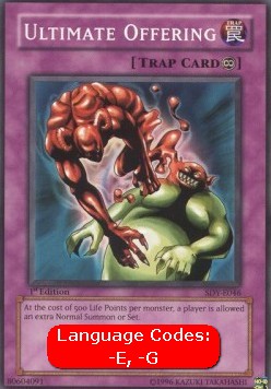 Ultimate Offering (V.1 - Common) - Starter Deck: Yugi (Common) [SDY-046]