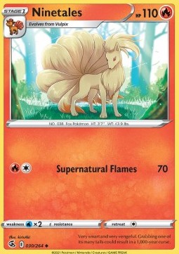 Ninetales - Fusion Strike (Uncommon) [FST-030] Hoofdafbeelding