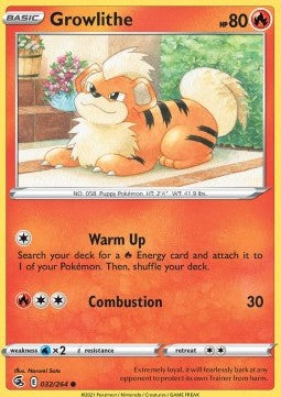 Growlithe - Fusion Strike (Common) [FST-032] Hover Image
