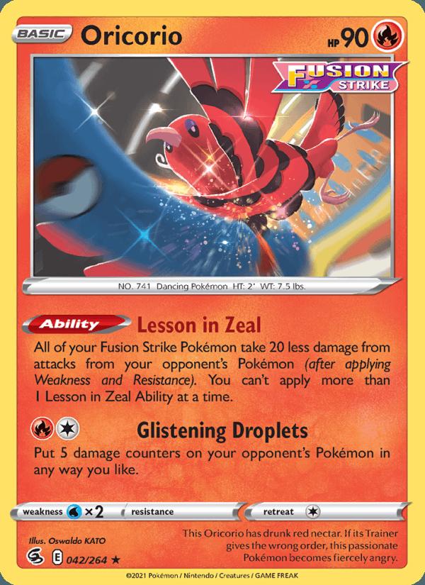 Oricorio - Fusion Strike (Rare) [FST-042] Imagen principal del producto