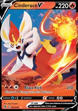 Cinderace V - Fusion Strike (Ultra Rare) [FST-043] Hover Image