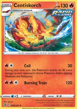 Centiskorch - Fusion Strike (Rare) [FST-048] Hover Image