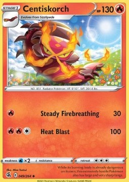 Centiskorch - Fusion Strike (Uncommon) [FST-049] Main image