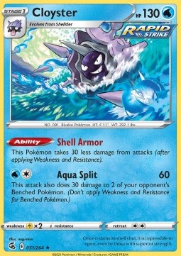 Cloyster - Fusion Strike (Rare) [FST-051] Main image