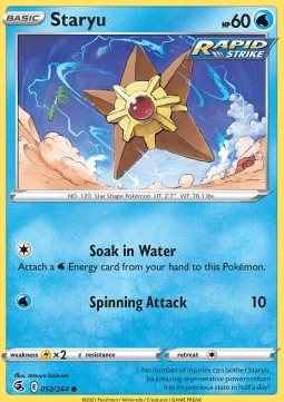 Staryu - Fusion Strike (Common) [FST-052] Imagen principal del producto