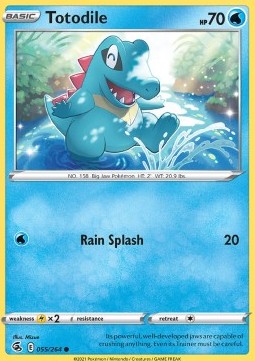 Totodile - Fusion Strike (Common) [FST-055] Hover Image