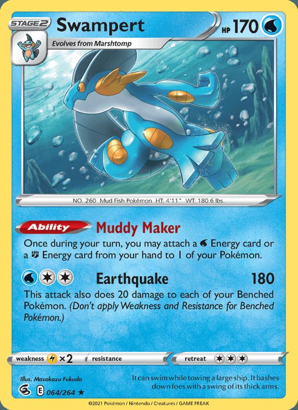 Swampert - Fusion Strike (Holo Rare) [FST-064] Image principale du produit