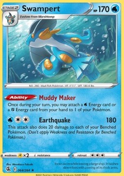Swampert - Fusion Strike (Holo Rare) [FST-064] Hover Image