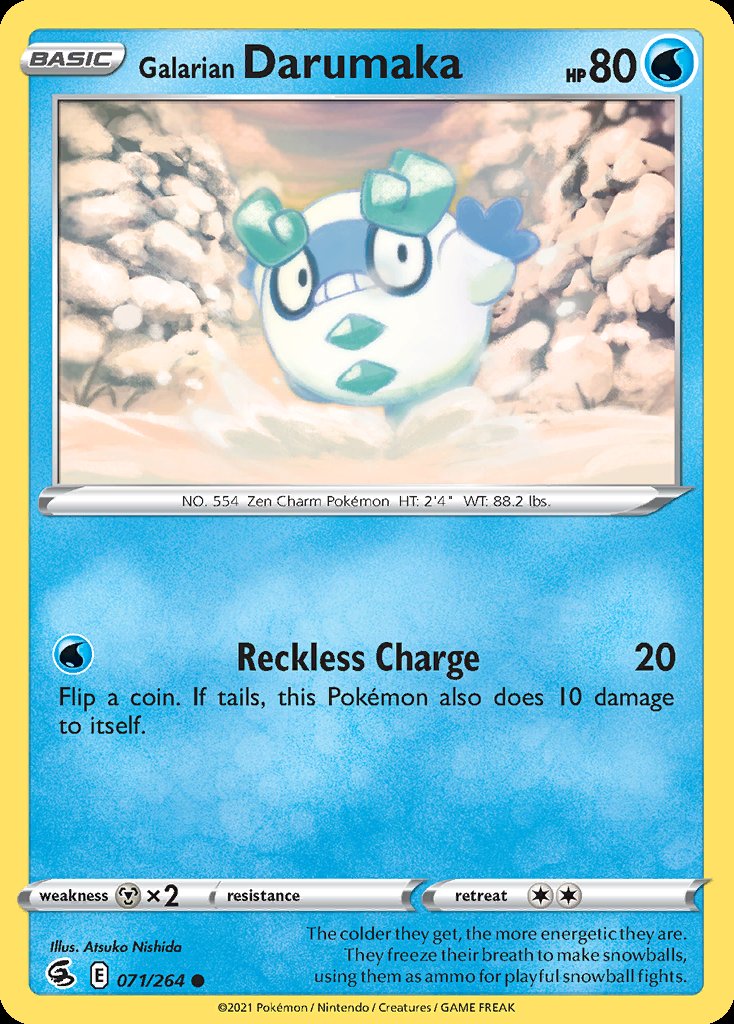 Galarian Darumaka - Fusion Strike (Common) [FST-071] Immagine principale del prodotto