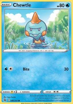 Chewtle - Fusion Strike (Common) [FST-080] Main image