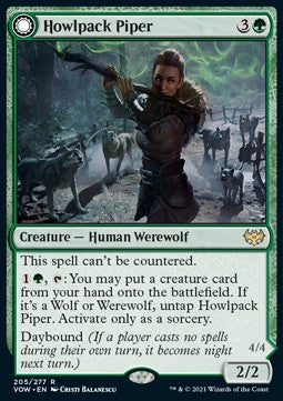 Howlpack Piper // Wildsong Howler - Innistrad: Crimson Vow (Rare) [VOW-205] Imagen principal del producto