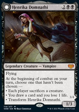 Henrika Domnathi // Henrika, Infernal Seer - Innistrad: Crimson Vow (Mythic) [VOW-119] Imagen principal del producto
