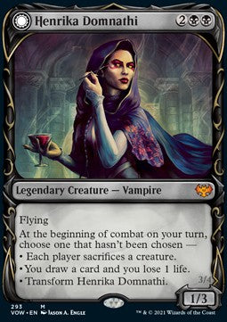 Henrika Domnathi // Henrika, Infernal Seer (V.1) - Innistrad: Crimson Vow: Extras (Mythic) [XVOW-293] Main image