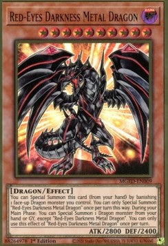 Red-Eyes Darkness Metal Dragon (V.1 - Premium Gold Rare) - Maximum Gold: El Dorado (Premium Gold Rare) [MGED-009]