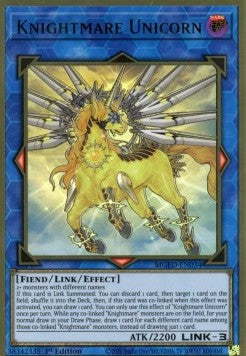 Knightmare Unicorn (V.1 - Premium Gold Rare) - Maximum Gold: El Dorado (Premium Gold Rare) [MGED-034] Imagen principal del producto