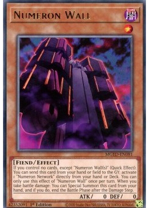 Numeron Wall — Maximum Gold: El Dorado (MGED-081) Yu-Gi-Oh! card Imagen principal del producto