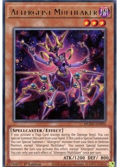 Altergeist Multifaker — Maximum Gold: El Dorado (MGED-095) Yu-Gi-Oh! card Image principale du produit