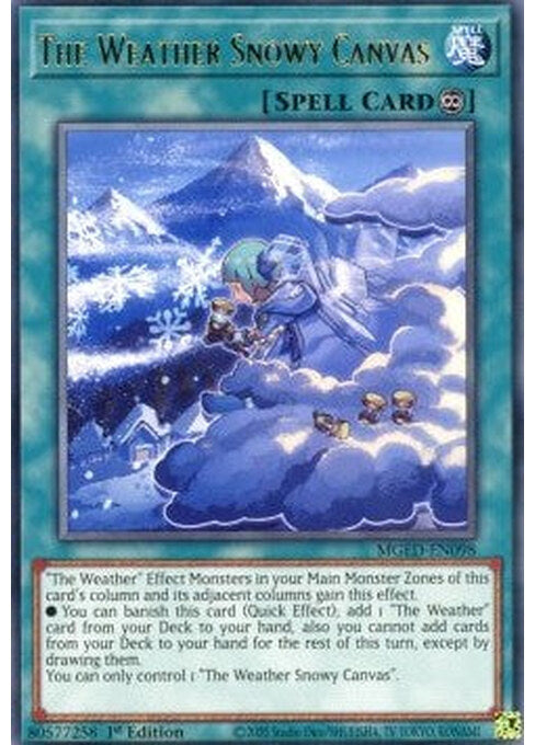 The Weather Snowy Canvas — Maximum Gold: El Dorado (MGED-098) Yu-Gi-Oh! card Imagen principal del producto
