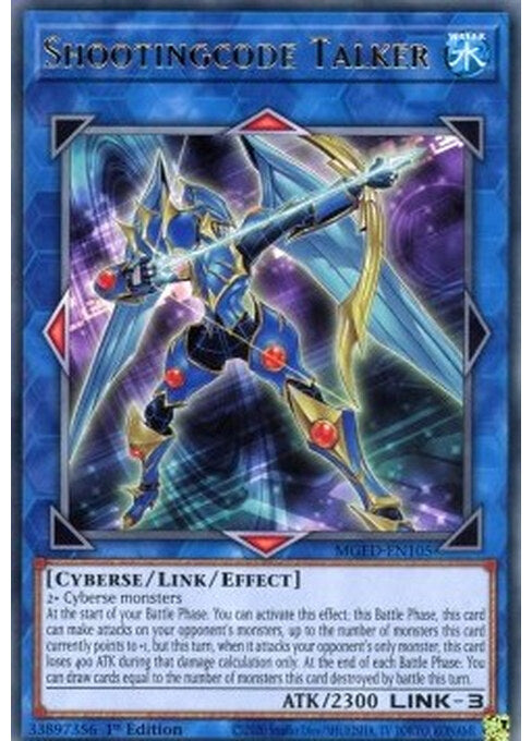 Shootingcode Talker — Maximum Gold: El Dorado (MGED-105) Yu-Gi-Oh! card Imagen principal del producto