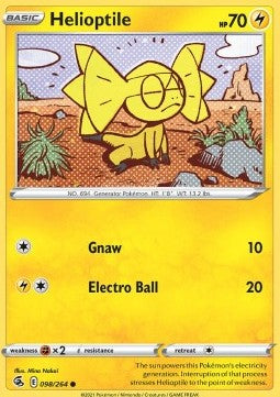 Helioptile - Fusion Strike (Common) [FST-098] Immagine principale del prodotto