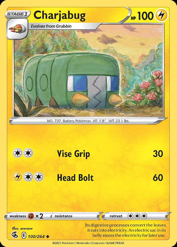 Charjabug - Fusion Strike (Uncommon) [FST-100] Main image