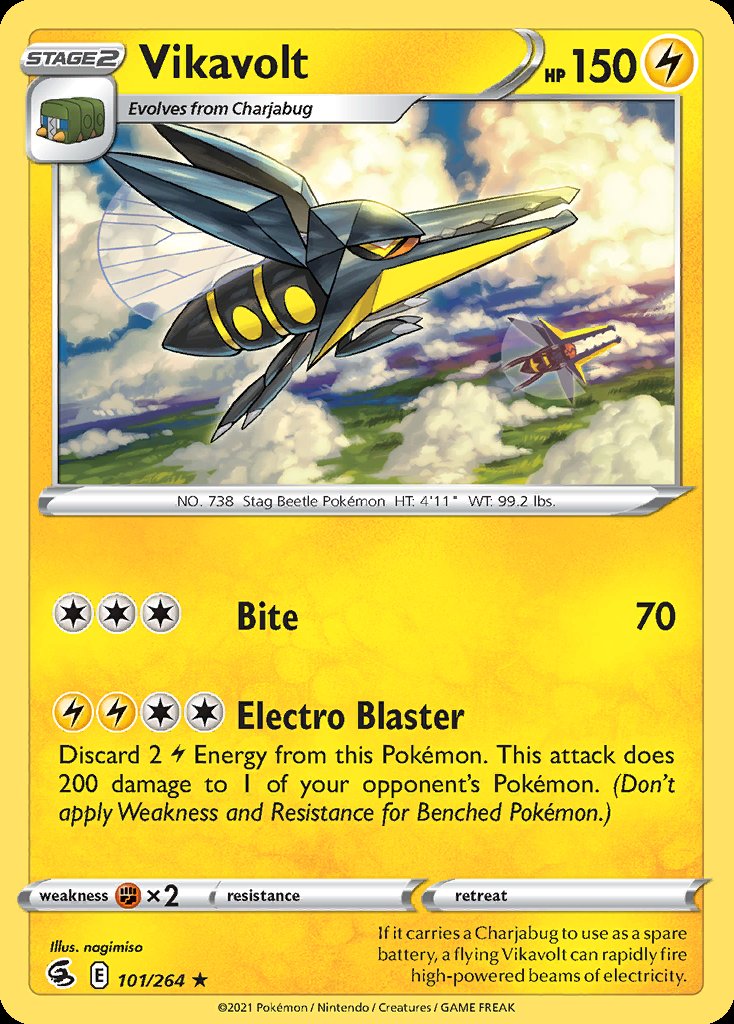 Vikavolt - Fusion Strike (Rare) [FST-101] Immagine principale del prodotto