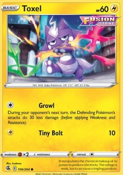 Toxel - Fusion Strike (Common) [FST-106] Imagen principal del producto