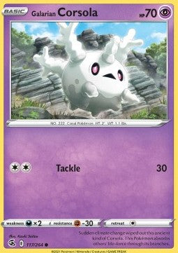 Galarian Corsola - Fusion Strike (Common) [FST-117] Imagen principal del producto