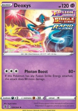 Deoxys - Fusion Strike (Holo Rare) [FST-120] Imagen principal del producto