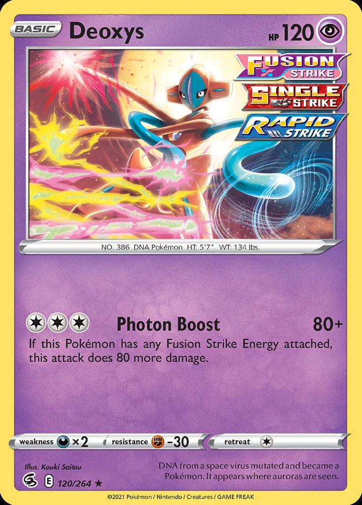 Deoxys - Fusion Strike (Holo Rare) [FST-120] Immagine principale del prodotto