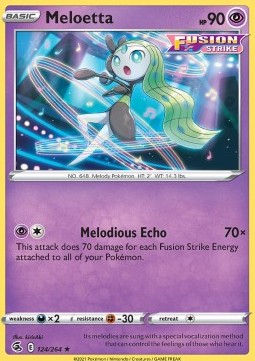 Meloetta - Fusion Strike (Rare) [FST-124] Main image