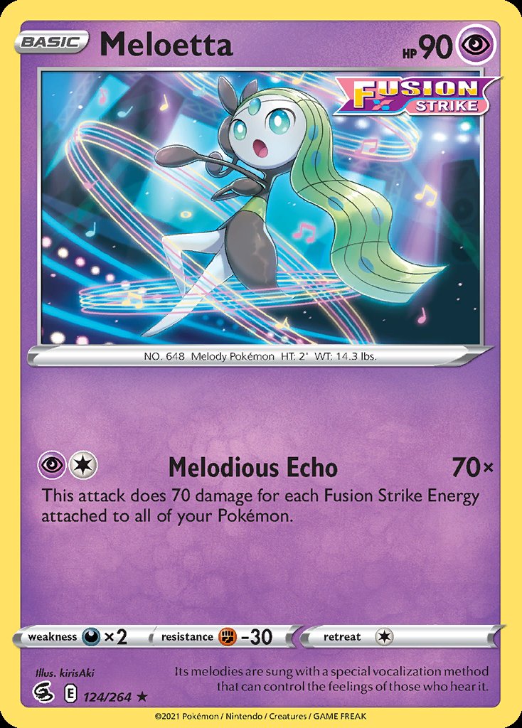 Meloetta - Fusion Strike (Rare) [FST-124] Imagen principal del producto