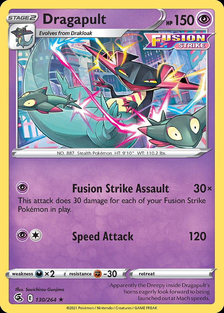 Dragapult - Fusion Strike (Holo Rare) [FST-130] Immagine principale del prodotto