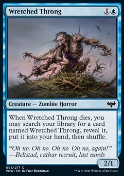 Wretched Throng - Innistrad: Crimson Vow (Common) [VOW-91] Imagen principal del producto