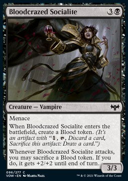 Bloodcrazed Socialite - Innistrad: Crimson Vow (Common) [VOW-96] Imagen principal del producto